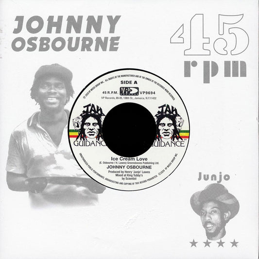 Johnny Osbourne - Ice Cream Love  /  The Roots Radics - Extra Time One [New Vinyl Record 7" Single]