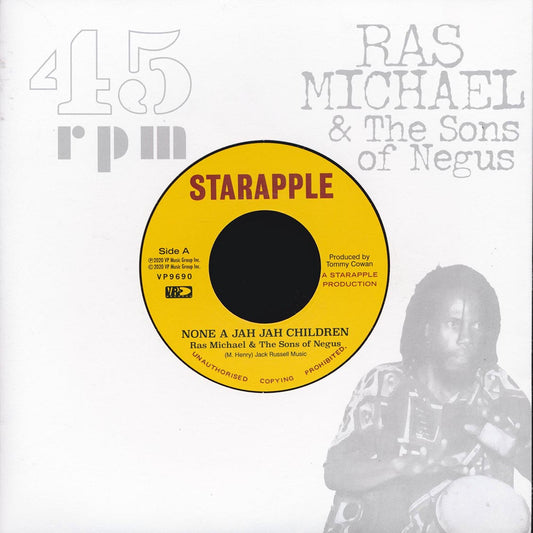 Ras Michael & The Sons Of Negus - None A Jah Jah Children  /  Ras Michael & The Sons Of Negus - Jah Glory (Version) (rhythm: "None A Jah Jah Children No Cry") [New Vinyl Record 7" Single]