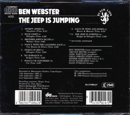 Ben Webster - The Jeep Is Jumping [New CD]