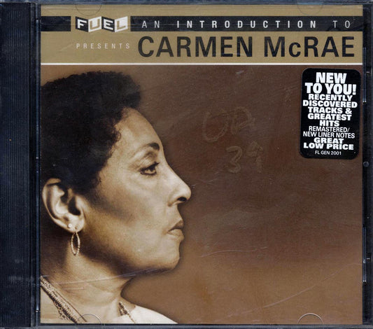 Carmen McRae - Fuel Presents An Introduction To Carmen MeRae [New CD]