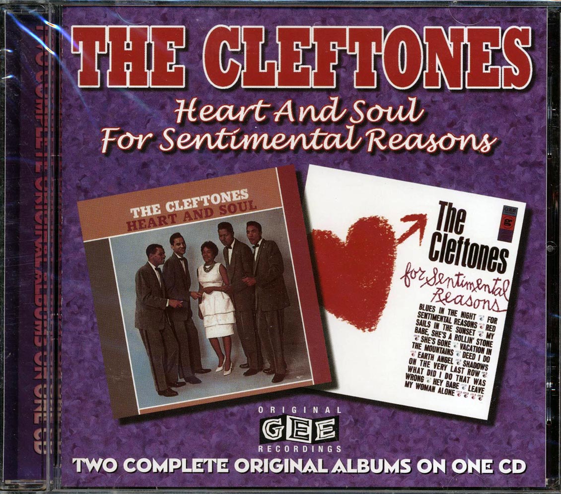 The Cleftones - Heart And Soul + For Sentimental Reasons (2 albums on 1 CD) (24 tracks) [New CD]