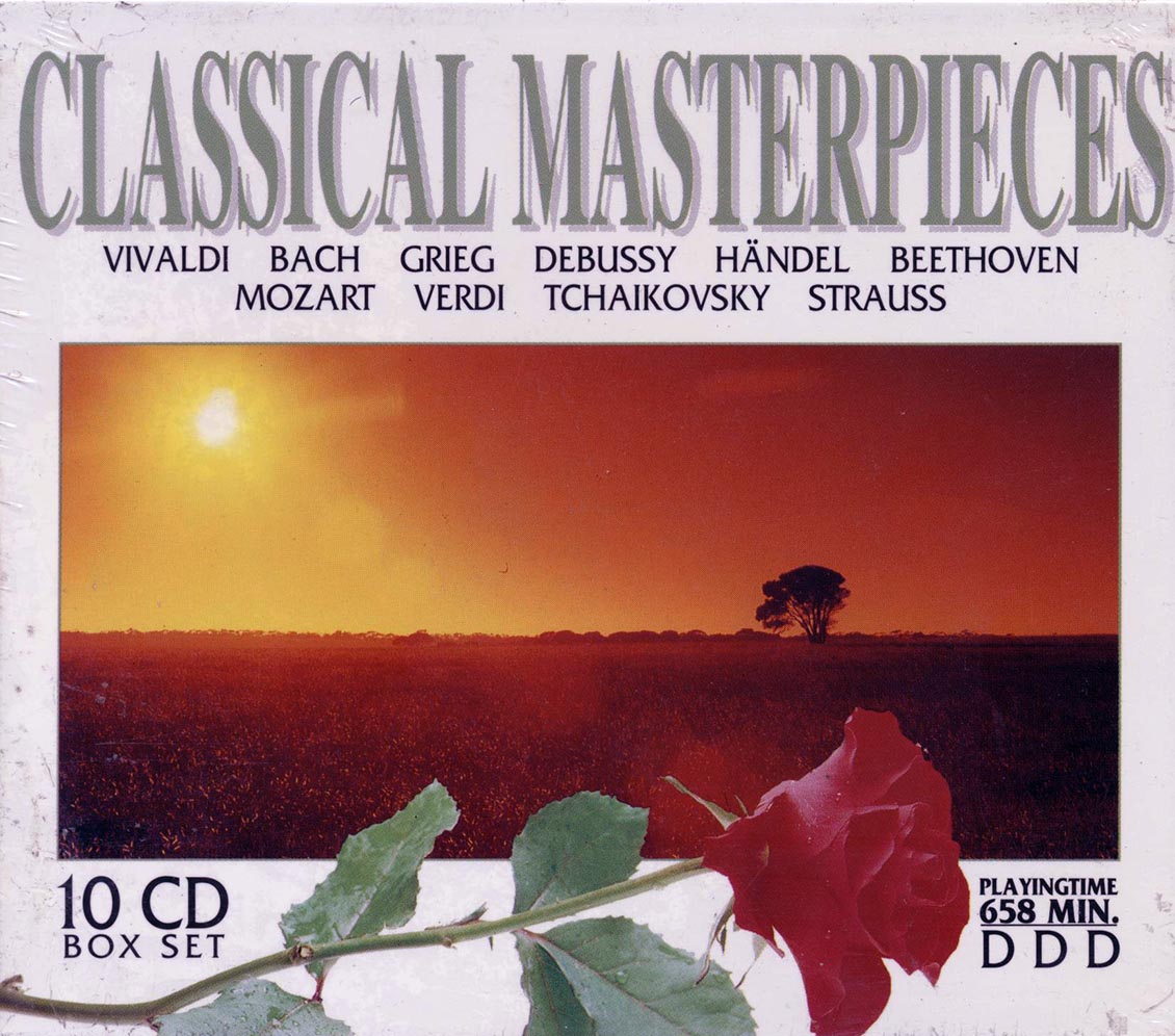 Vivaldi, Bach, Grieg, Mozart, Verdi, Etc. - Classical Masterpieces (10xCD) (box set) [New] [New CD]