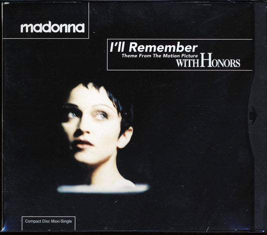Madonna - I'll Remember: Theme From The Motion Picture With Honors [New CD]