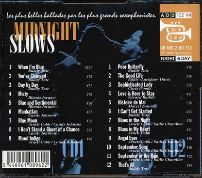 Buddy Tate, Illinois Jacquet, Arnett Cobb, Etc. - Midnight Slows: The Definitive Black & Blue Sessions (2xCD) (incl. large booklet) [New CD]