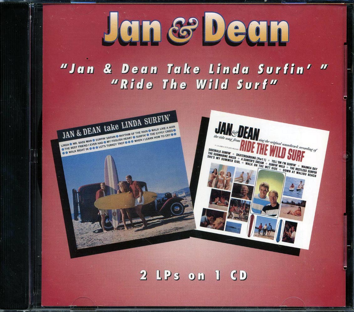 Jan & Dean - Jan & Dean Take Linda Surfin' + Ride The Wild Surf (2 albums on 1 CD) (25 tracks) [New CD]