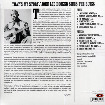 John Lee Hooker - That's My Story: John Lee Hooker Sings The Blues (180g) [New Vinyl LP]