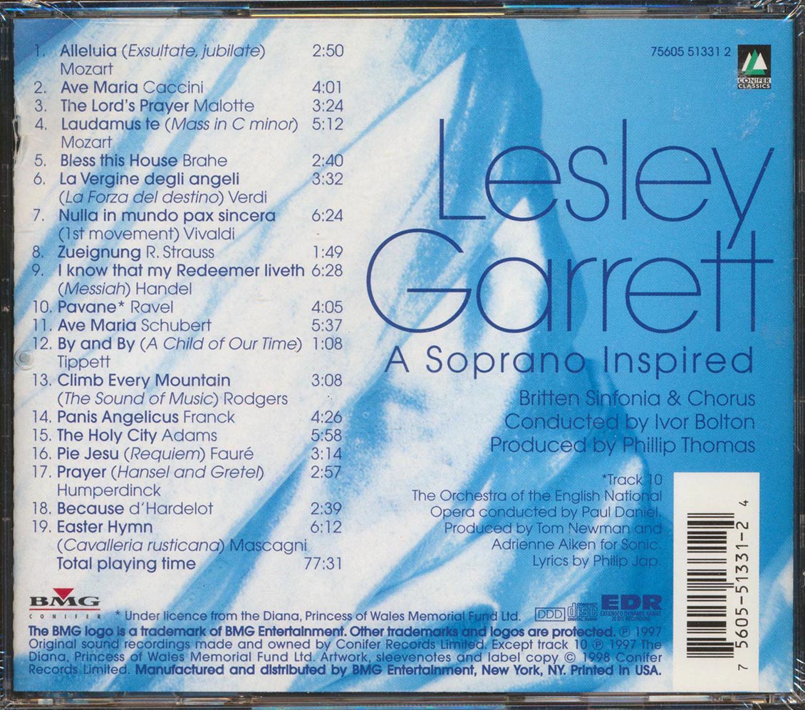 Lesley Garrett - A Soprano Inspired [New CD]