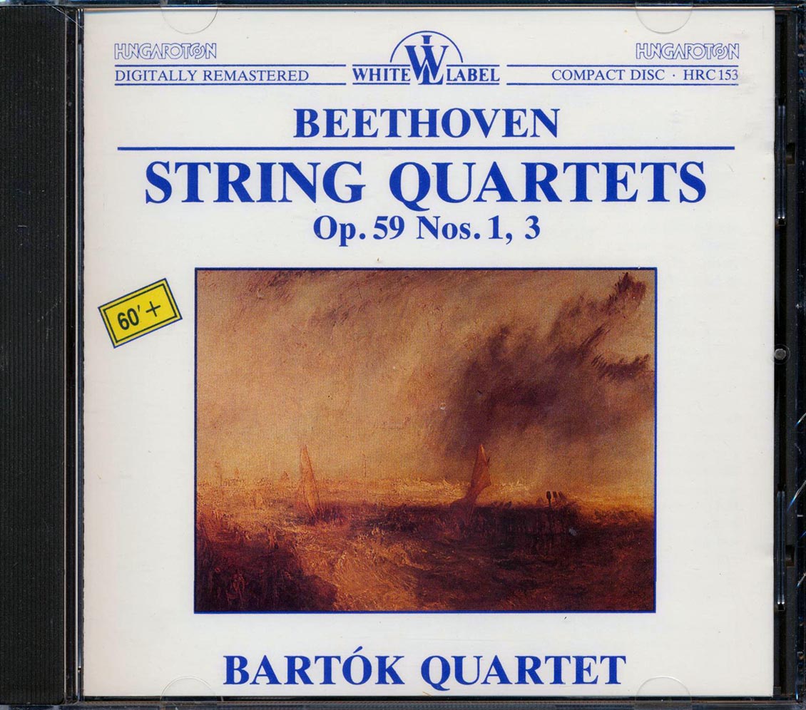 Beethoven, Bartok Quartet - String Quartets Op. 59 Nos. 1, 3 [New CD]
