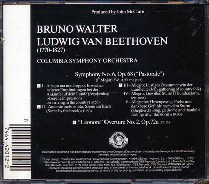 Bruno Walter, Beethoven, Columbia Symphony Orchestra - Symnphony No. 6; Leonore Overture [New CD]
