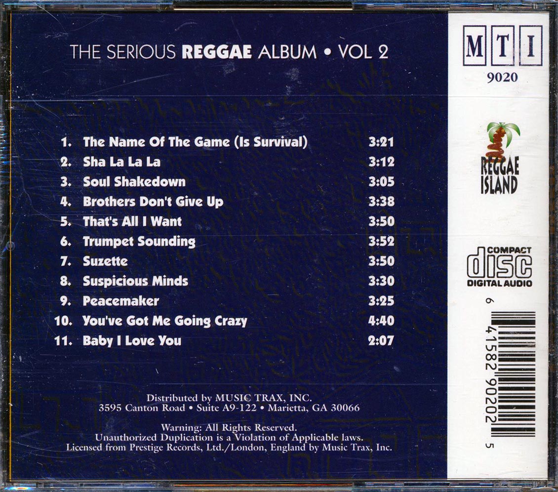 Devon Russell, Sugar Minott, Leonard Dillon, Bob Marley, Etc. - The Serious Reggae Album Volume 2 [New CD]