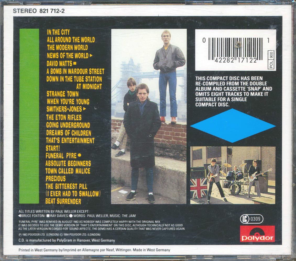 The Jam - Compact Snap [New CD]
