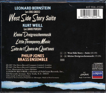 Bernstein, Weill, Philip Jones Brass Ensemble - West Side Story Suite: Kleine Dreigroschenmusik [New CD]