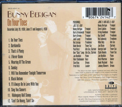 Bunny Berigan & His Orchestra - On Your Toes [New CD]