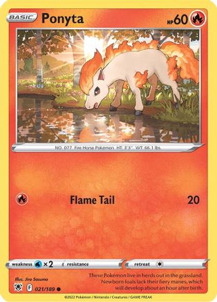 Ponyta 021/189 - SWSH10 Astral Radiance