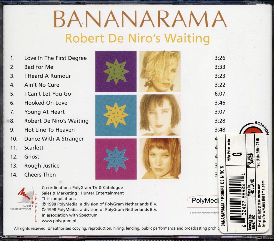 Bananarama - Robert De Niro's Waiting [New CD]