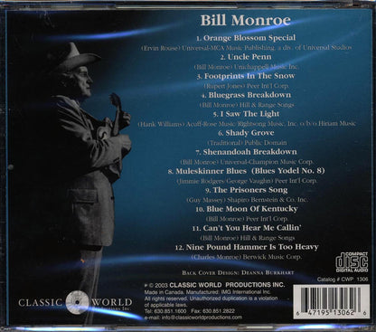 Bill Monroe - Greatest Hits [New CD]