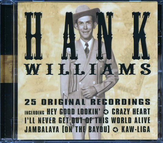 Hank Williams - 25 Original Recordings (25 tracks) [New CD]