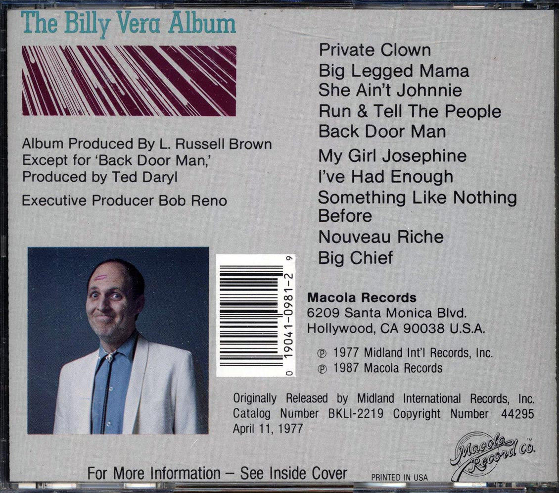 Billy Vera - The Billy Vera Album [New CD]