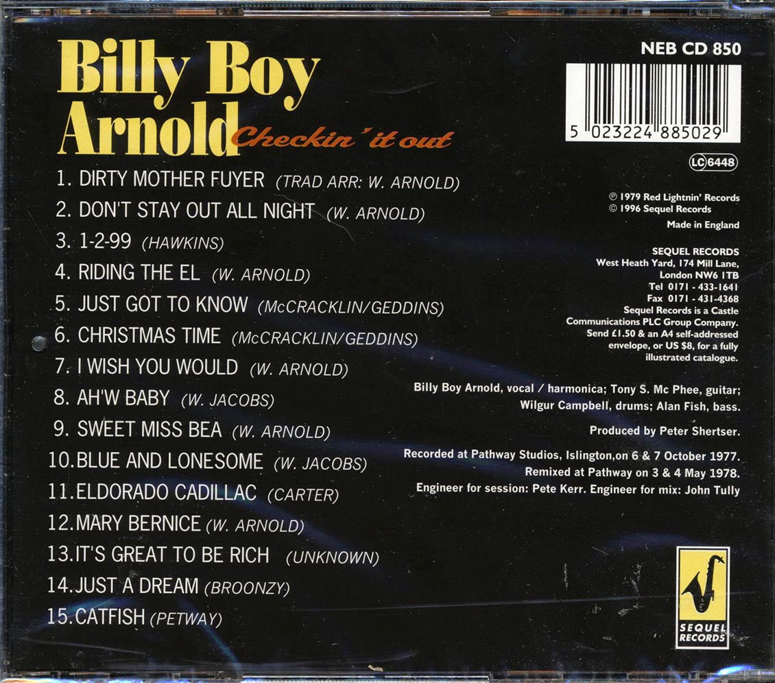 Billy Boy Arnold, Tony McPhee, The Groundhogs - Checkin' It Out [New CD]