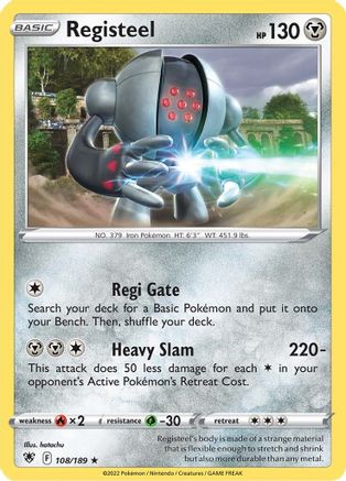 Registeel 108/189 - SWSH10 Astral Radiance