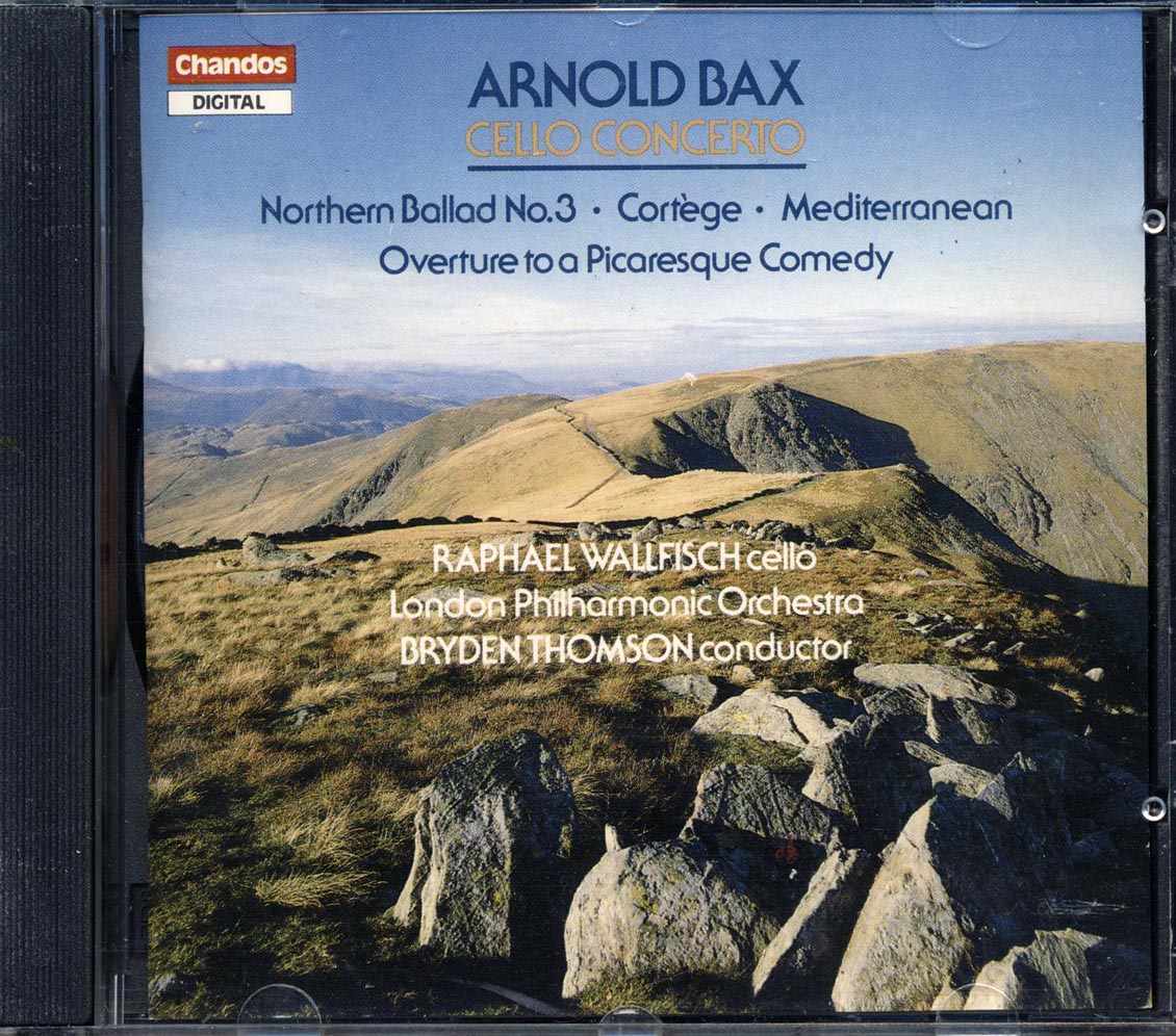 Arnold Bax, Raphael Wallfisch, Bryden Thomson, The London Philharmonic Orchestra - Cello Concerto; Northern Ballad No. 3; Cortege; Mediterranean; Overture To A Picaresque Comedy [New CD]