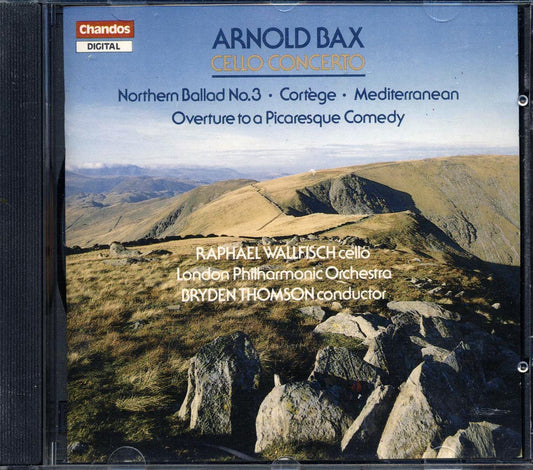 Arnold Bax, Raphael Wallfisch, Bryden Thomson, The London Philharmonic Orchestra - Cello Concerto; Northern Ballad No. 3; Cortege; Mediterranean; Overture To A Picaresque Comedy [New CD]