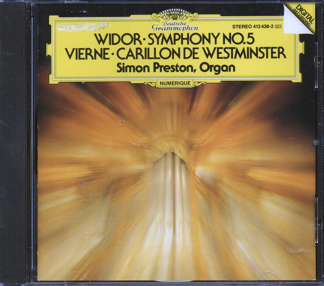 Widor, Vierne, Simon Preston - Symphony No. 5; Carillon De Westminster [New CD]