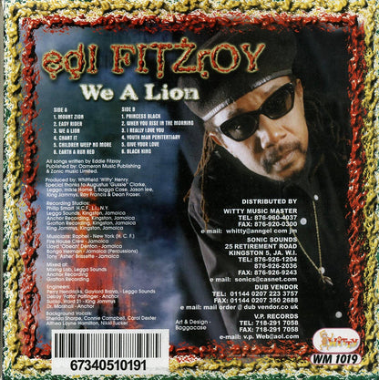 Edi Fitzroy - We A Lion (Jamaica press) (orig. press) [New Vinyl LP]