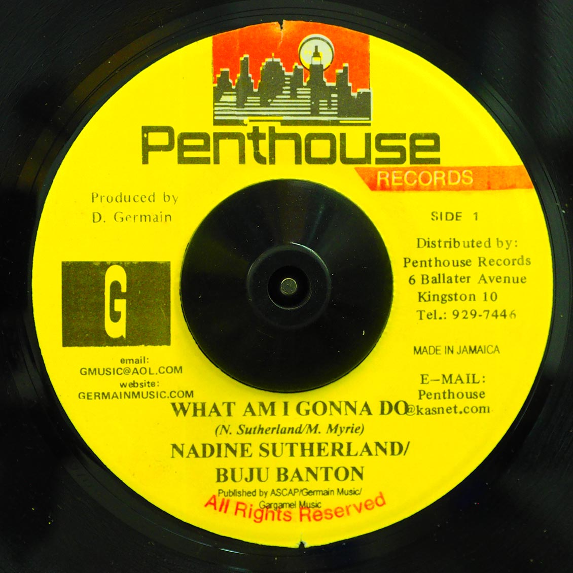 Nadine Sutherland, Buju Banton - What Am I Gonna Do  /  Version [New] [New Vinyl 7"]