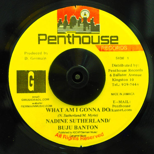 Nadine Sutherland, Buju Banton - What Am I Gonna Do  /  Version [New] [New Vinyl 7"]