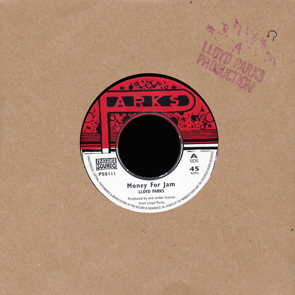 Lloyd Parks - Money For Jam  /  Version [New] [New Vinyl 7"]