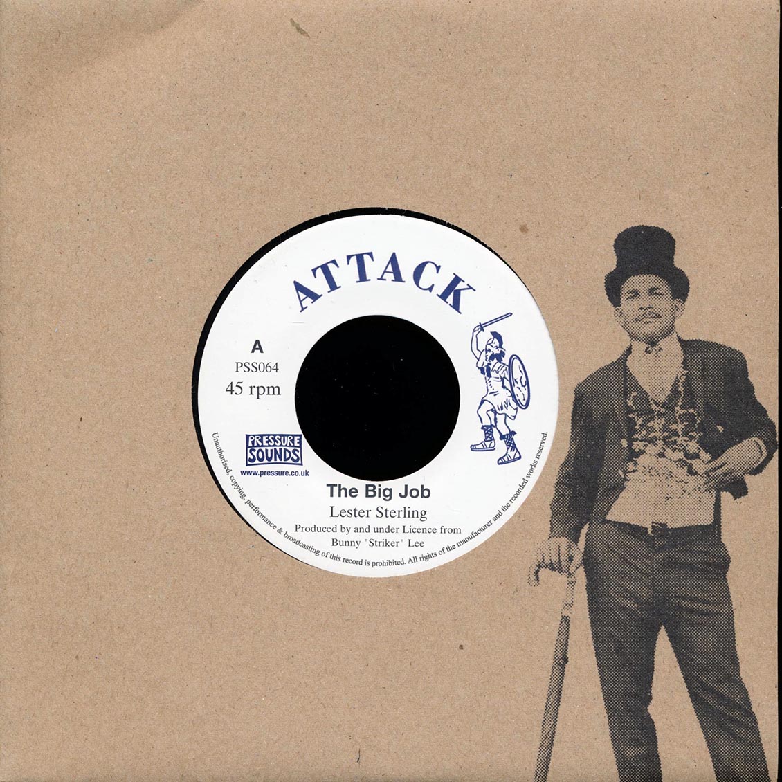 Lester Sterling - The Big Job  /  The Aggrovators - Version [New Vinyl Record 7" Single]