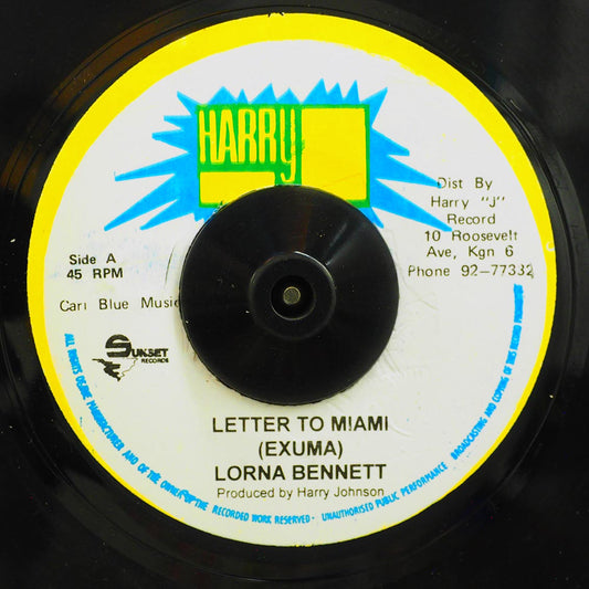 Lorna Bennett - Letter To Miami  /  Lorna Bennett - Letter To Miami Part 2 [New] [New Vinyl 7"]