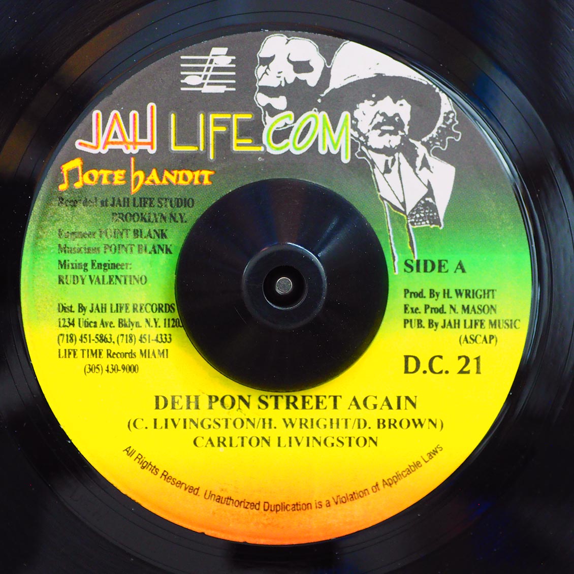 Carlton Livingston - Deh Pon Street Again  /  Fragga Ranks - Thank You (rhythm: "Street") [New Vinyl Record 7" Single]