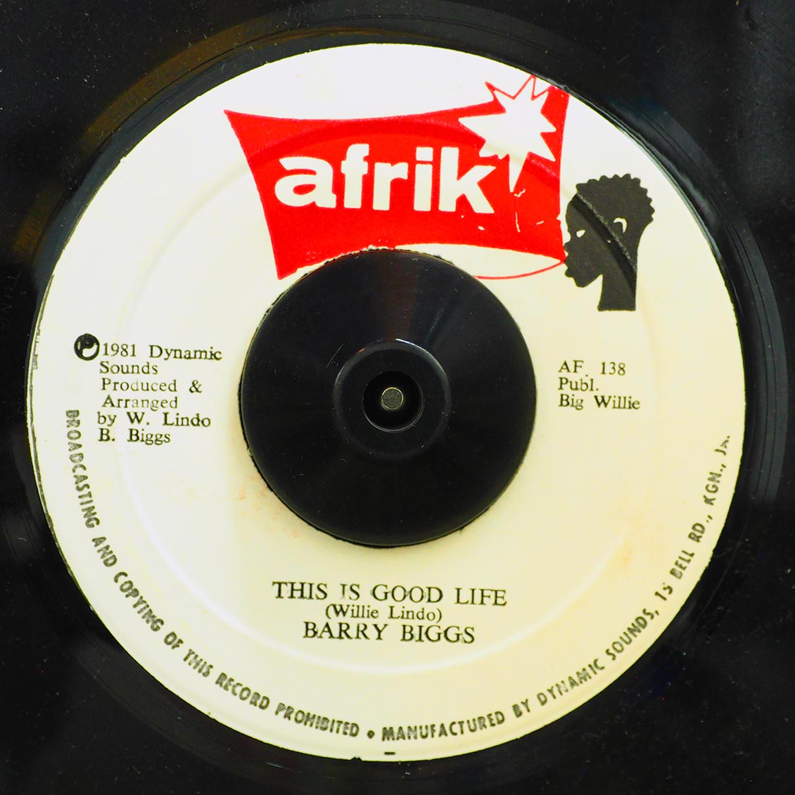 Barry Biggs - This Is Good Life  /  Barry Biggs - You're My Life [New Vinyl Record 7" Single]