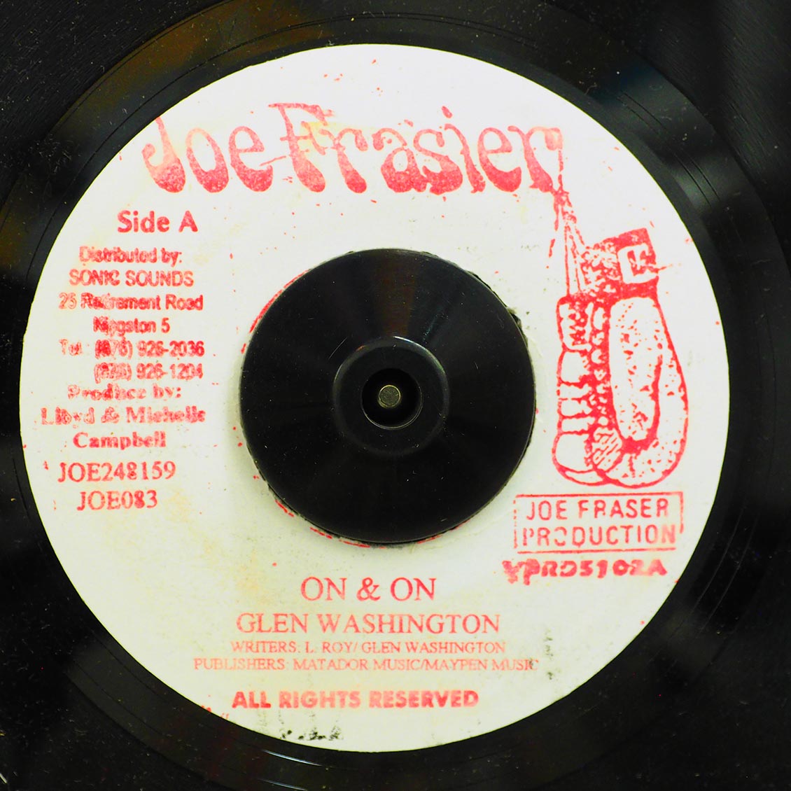 Glen Washington - On & On  /  Bongo Nyah [New Vinyl Record 7" Single]