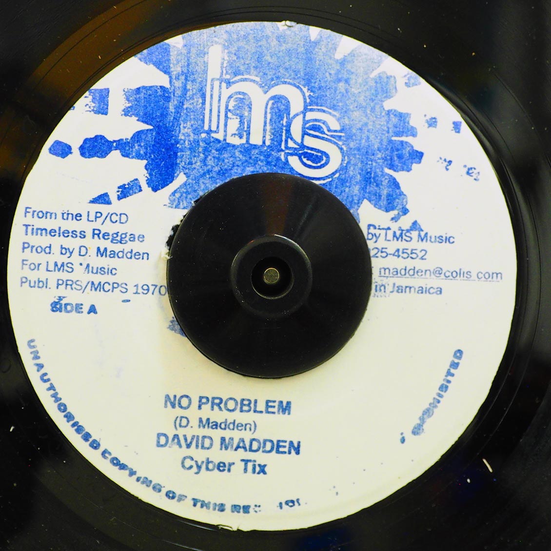 David Madden - No Problem  /  David Madden - No Problem Dub [New Vinyl Record 7" Single]