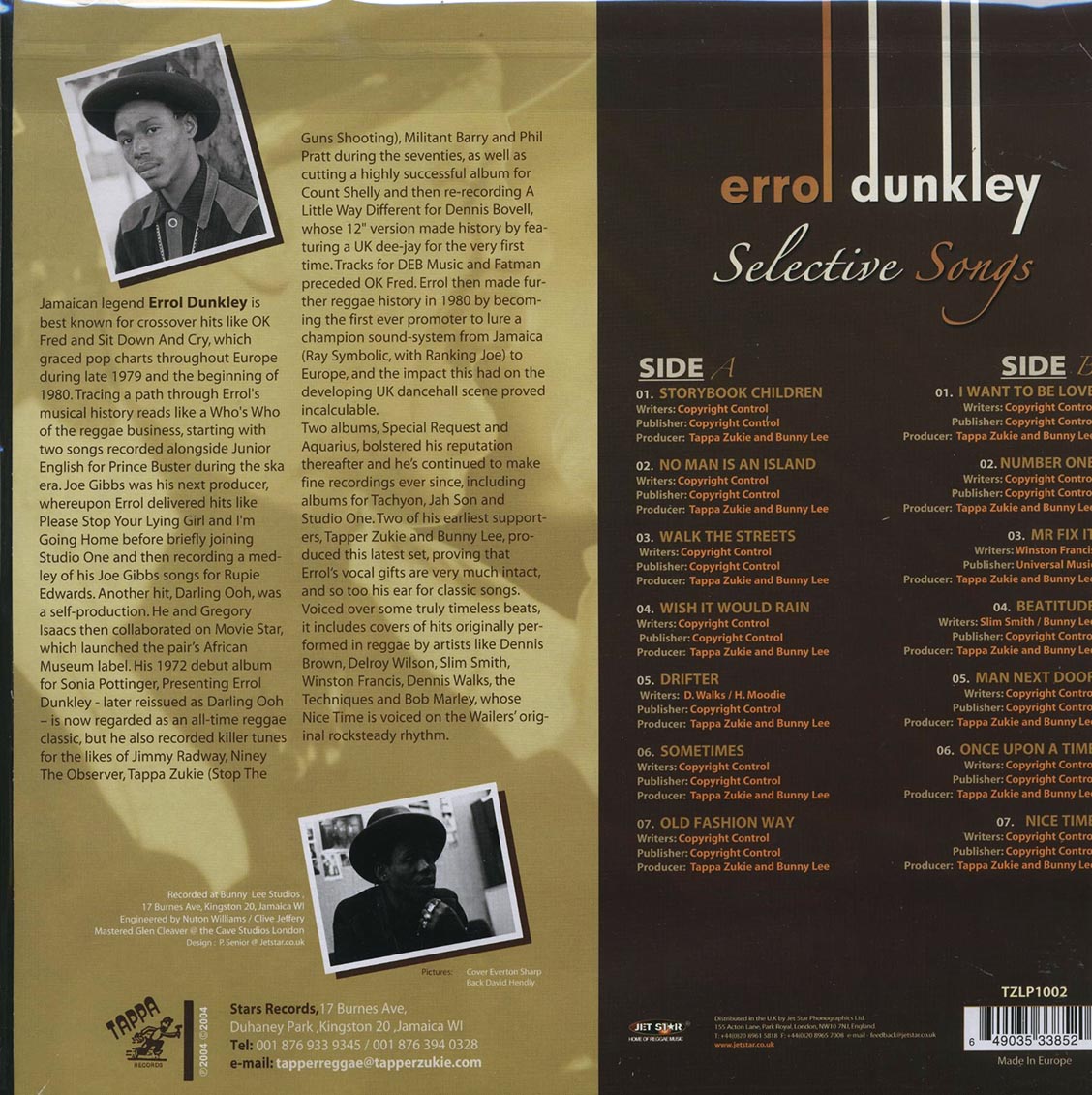 Errol Dunkley - Selective Songs [New Vinyl LP]