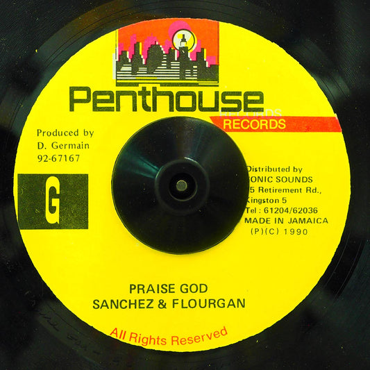 Sanchez, Flourgan - Praise God  /  Version [New Vinyl Record 7" Single]