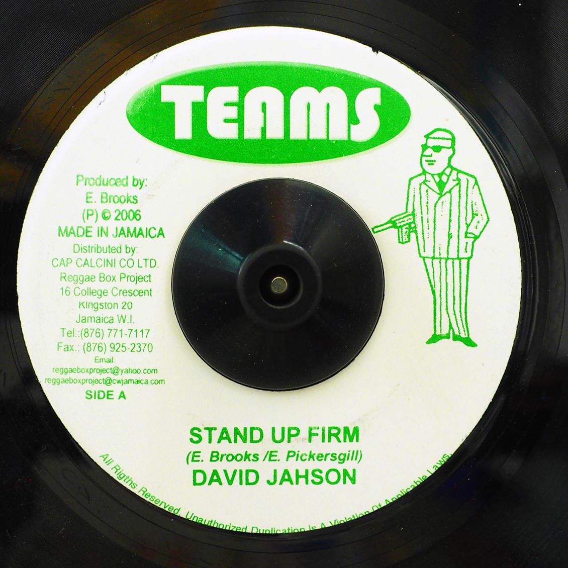 David Jahson - Stand Up Firm  /  Version (rhythm: "Skylarking") [New Vinyl 7"]