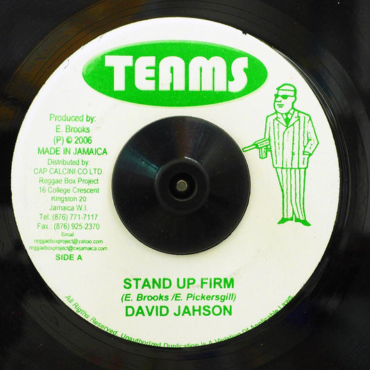 David Jahson - Stand Up Firm  /  Version (rhythm: "Skylarking") [New] [New Vinyl 7"]