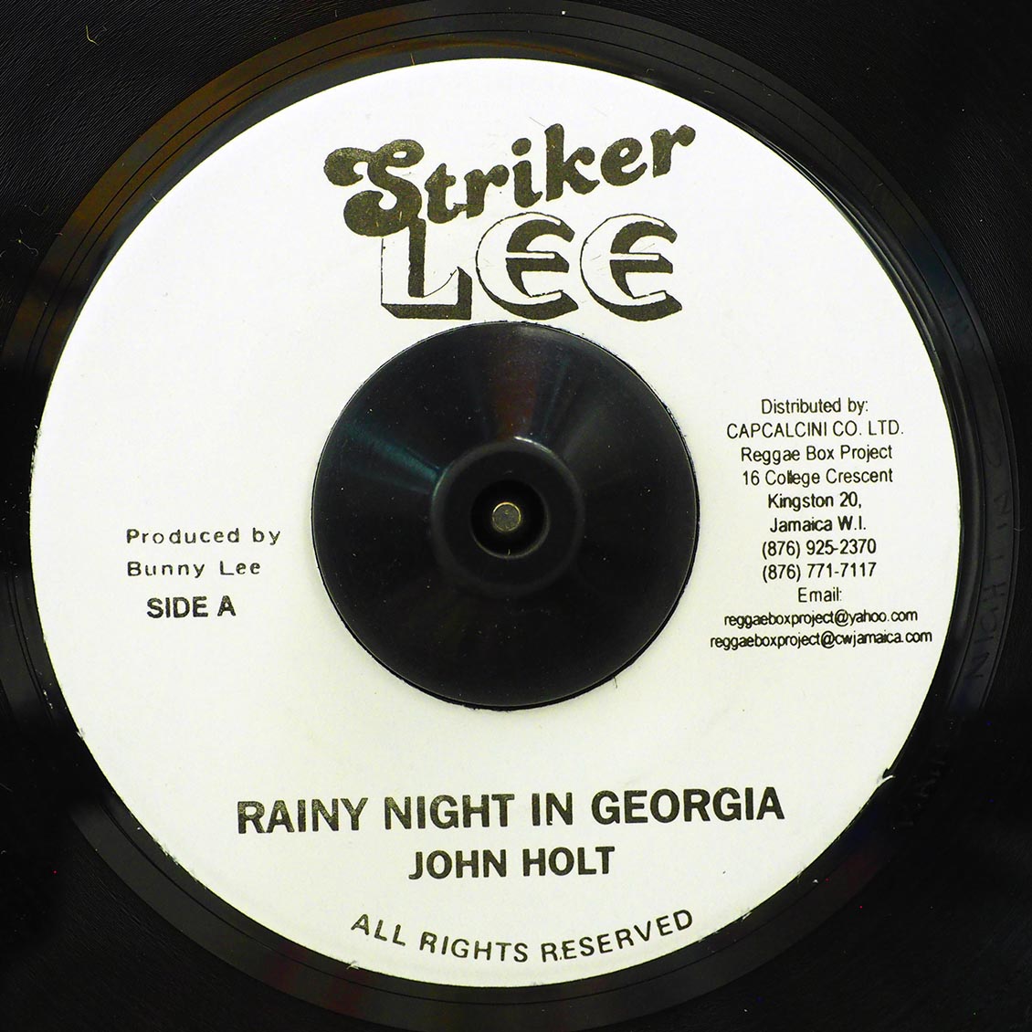 John Holt - Rainy Night In Georgia  /  John Holt - Homely Girl (rhythm: "Rainy Night In Georgia") [New] [New Vinyl 7"]