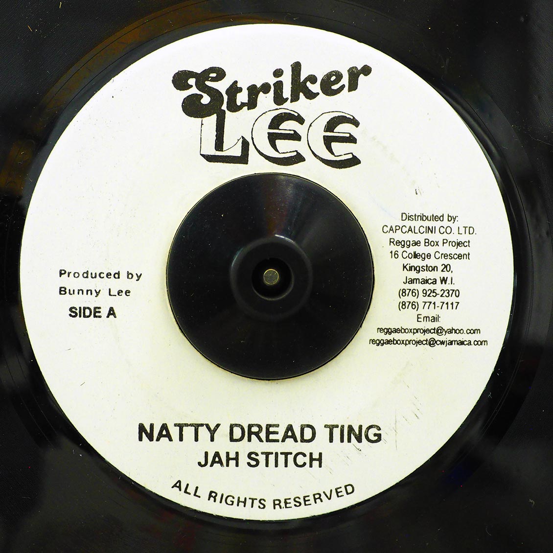 Jah Stitch - Natty Dread Ting  /  Version [New Vinyl Record 7" Single]
