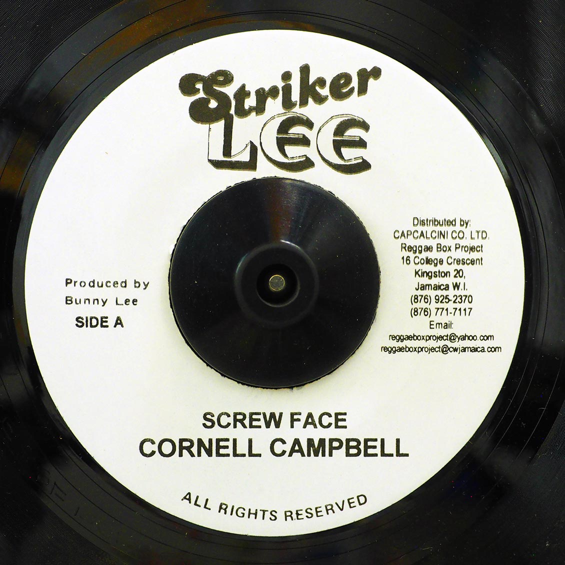 Cornell Campbell - Screw Face  /  The Aggrovators - Screw Dub [New Vinyl Record 7" Single]