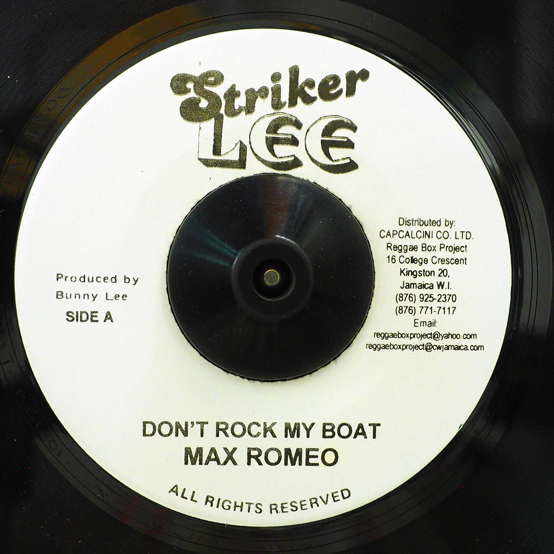 Max Romeo - Don't Rock My Boat  /  The Aggrovators - Version (rhythm: "Bob Marley - Don't Rock My Boat") [New] [New Vinyl 7"]