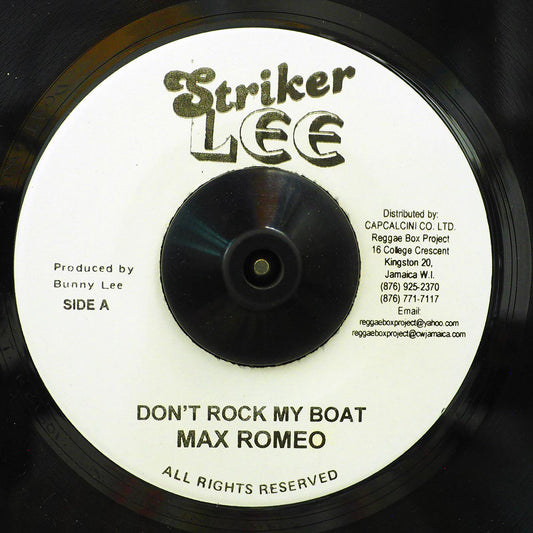 Max Romeo - Don't Rock My Boat  /  The Aggrovators - Version (rhythm: "Bob Marley - Don't Rock My Boat") [New] [New Vinyl 7"]