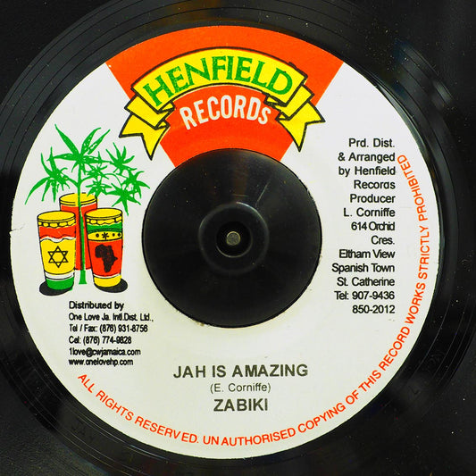 Zabiki - Jah Is Amazing  /  Version (rhythm: "City") [New] [New Vinyl 7"]