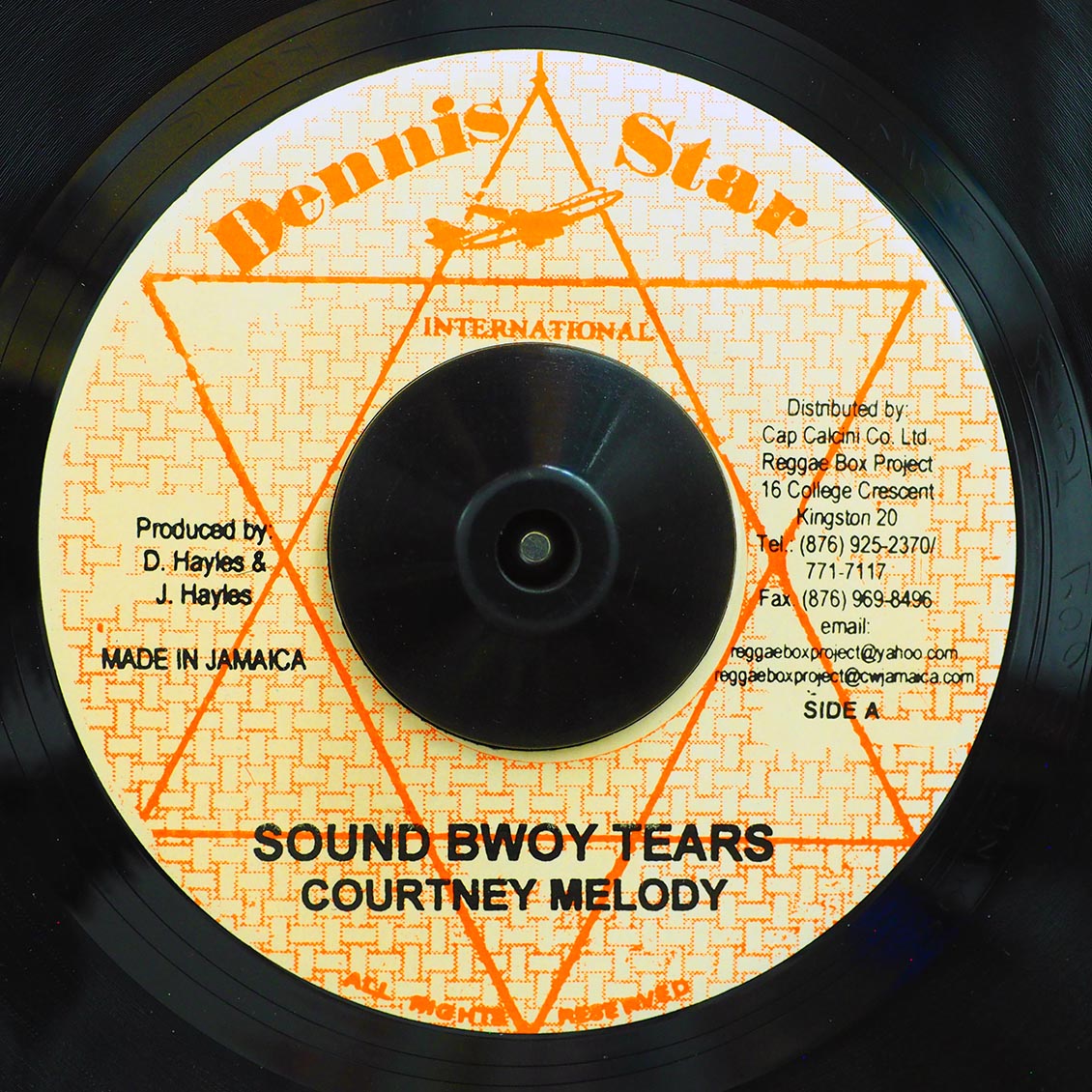 Courtney Melody - Sound Bwoy Tears  /  Courtney Melody - Weh Dem A Go Do [New Vinyl Record 7" Single]