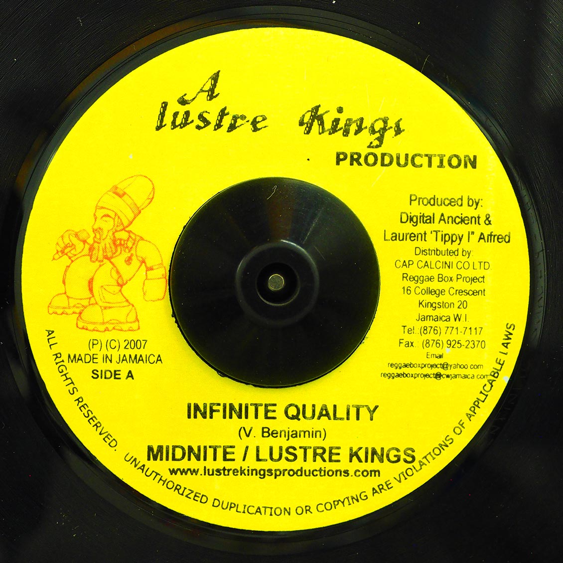 Midnite - Infinite Quality  /  Version (rhythm: "Shining") [New] [New Vinyl 7"]