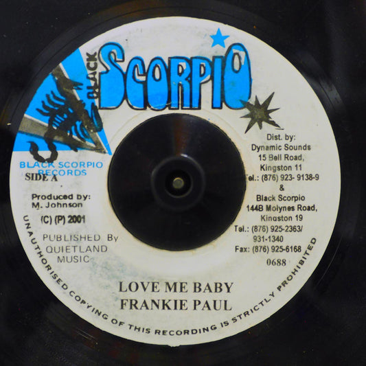 Frankie Paul - Love Me Baby  /  Version (rhythm: "Only Love") [New Vinyl 7"]